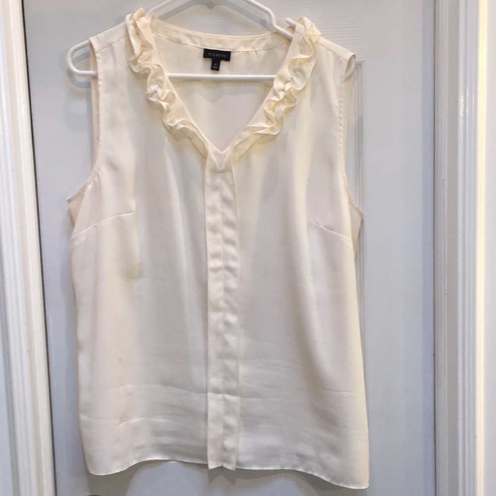 Talbots Ivory Top - like new